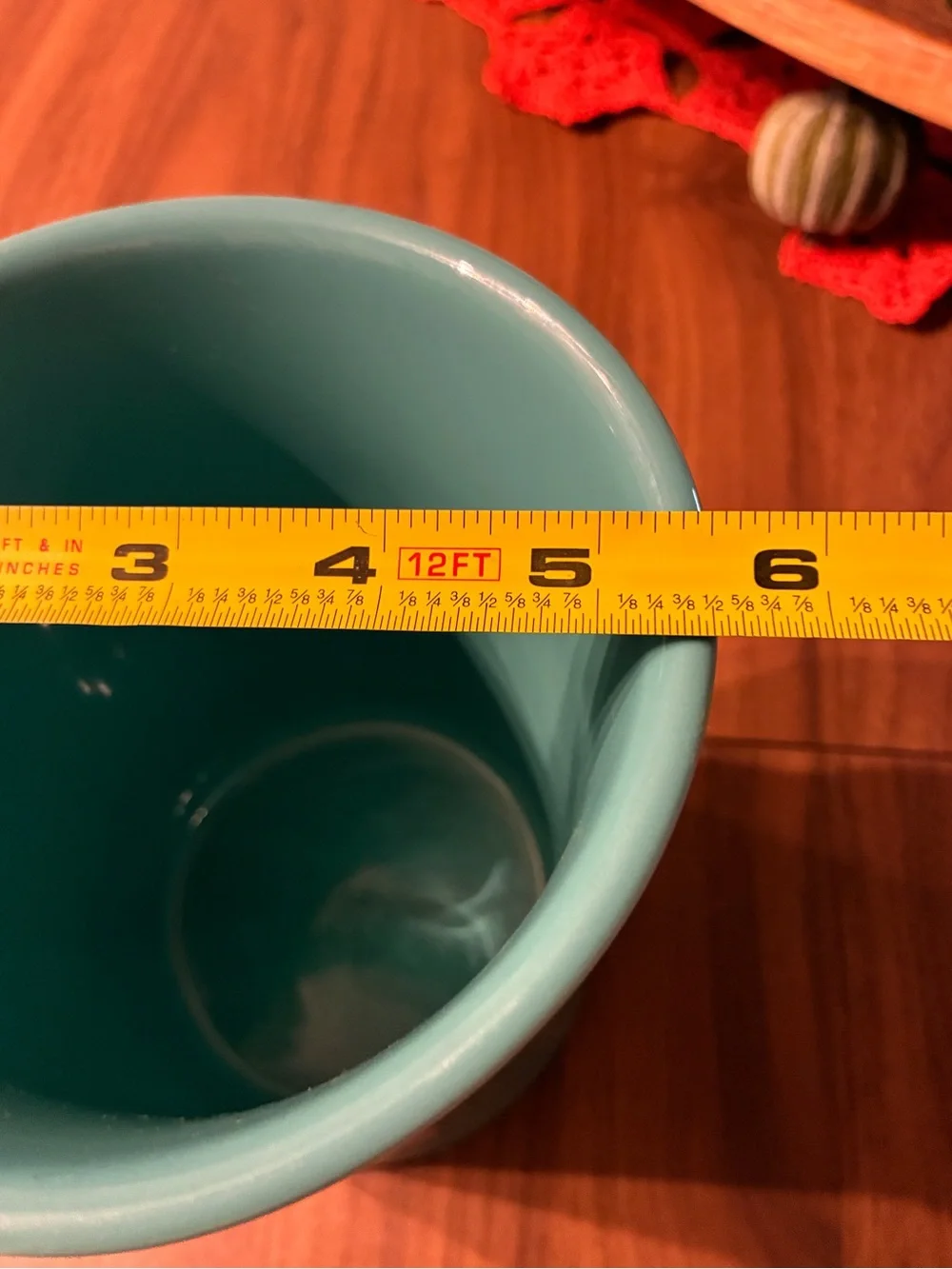 Fiesta utensil crock in turquoise